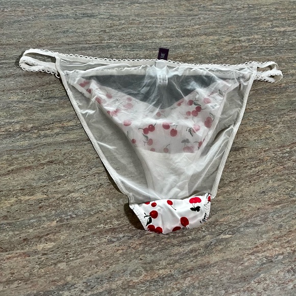 NWOT Adore Me Cherry 🍒 Themed and Sheer Lace Lingerie in Cream on the back. - Picture 10 of 10
